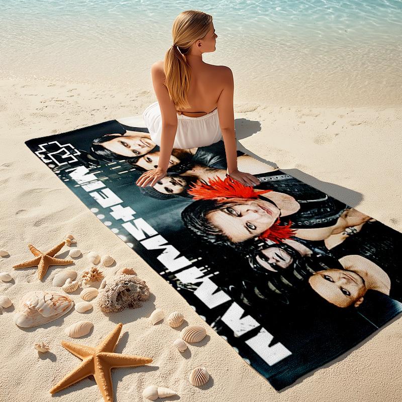 Till Lindemann, lead singer of the German heavy metal rock band Rammstein, outdoor camping vacation swimming beach scarf decorative blanket F8