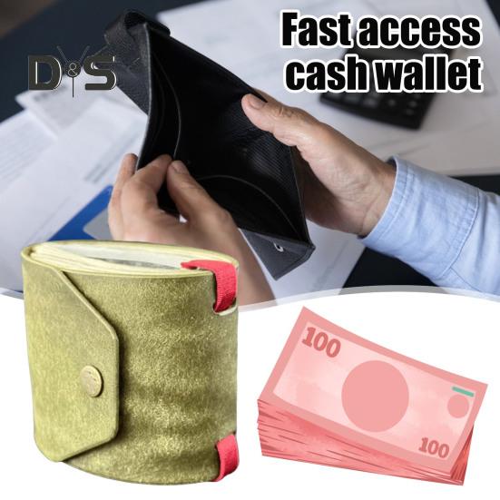 Кошелек Cash Wrap с быстрым доступом к наличным деньгам, органайзер для денег из искусственной кожи с магнитной застежкой, удобный кошелек для бармена, парикмахера