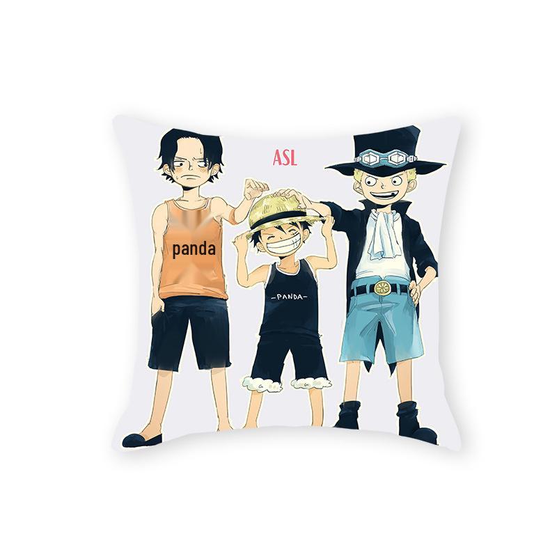Плюшевая Подушка из Аниме One Piece - Мягкая Мультяшная Подушка для Дивана или Гостиной