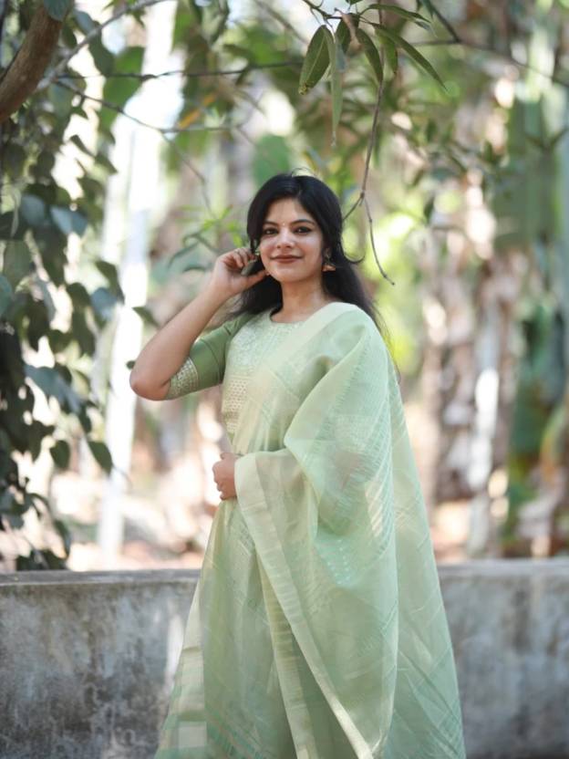 Женский комплект из хлопковой смеси Курта Палаццо Дупатта Индийский дизайнерский наряд для вечеринок Курти Платье