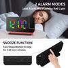 Yousheng Проекционный будильник с RGB-ночником USB-порт для зарядного устройства Красочные светодиодные настольные часы для аксессуаров для спальни