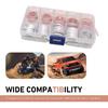 100 PCS Oil Drain Plug Gasket, M10/M12/M14/M16/M18 Crush Washer Oil Drain Plug, Mixed Copper & Aluminum 5 Sizes Crush Washer Kit, Universal for Most