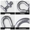 Heavy-Duty 25-Ton Straight Bolt Bow Shackle