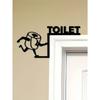 1 шт. Юмористическая настенная картина «Туалетная бумага отсутствует» из металла — декоративные аксессуары для ванной комнаты, табличка на дверной раме для туалета