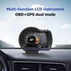 Obd Hud Up Display Автоматический дисплей Obd2+gps Одометр Сигнализация Цифровая температура. Датчик оборотов воды и масла Безопасность Hud Car I6q0