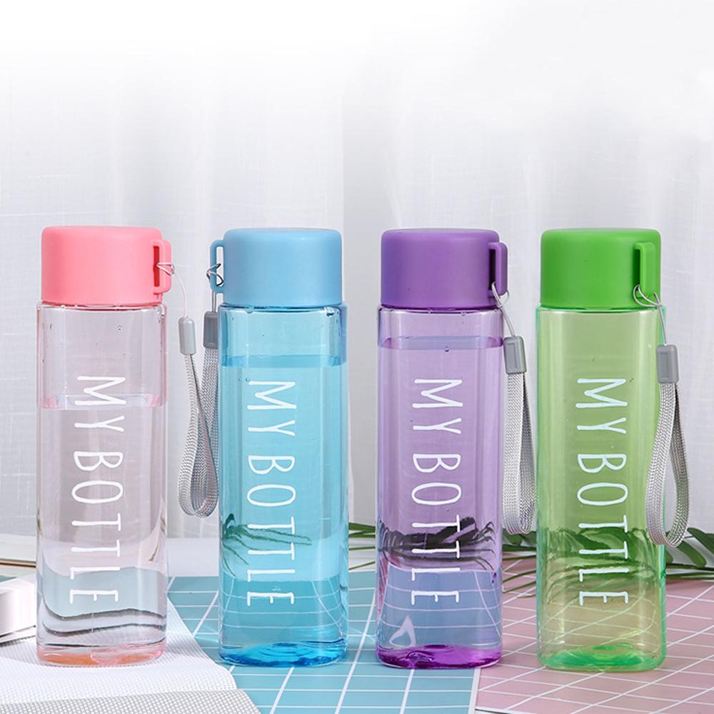 500ml Outdoor Plastic Portable Drinking Bottle Coffee Juice Cup Water Bottle Sports Water Cup