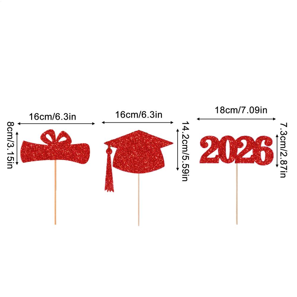 Декор для сезона выпускных 2026 Топпер для торта на выпускной для торта на выпускной Вечеринка DIY Украшения для тортов и десертов