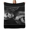 Portrait De Margo Channing Throw Blanket Travel Size Cozy Blanket for Plane Train