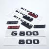 3D ABS Black Silver Letters  G800 800 BITURBO Emblem for Mercedes Benz Brabus G Car Fender Trunk Rear W464 Logo Sticker MU8
