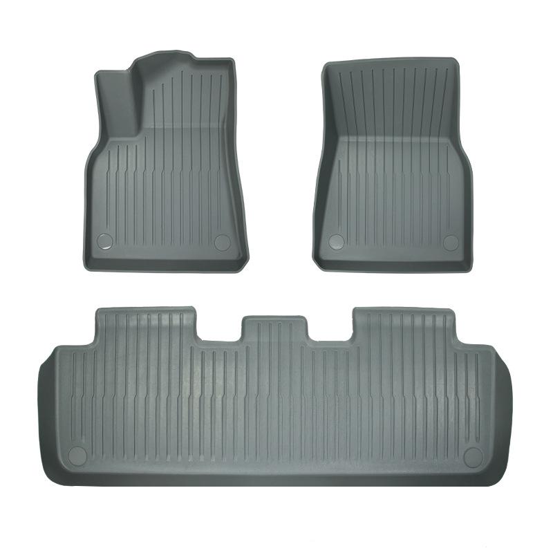 Tesla Model Y/3 Custom Double-Layer Gray Floor Mats Model 3 TPE Accessories