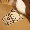 Rilakkuma Thickened Absorbent Plush Floor Mat Cartoon Bear Non Slip Door Rug Bedroom Bathroom Entrance Carpet Bedside Doormat