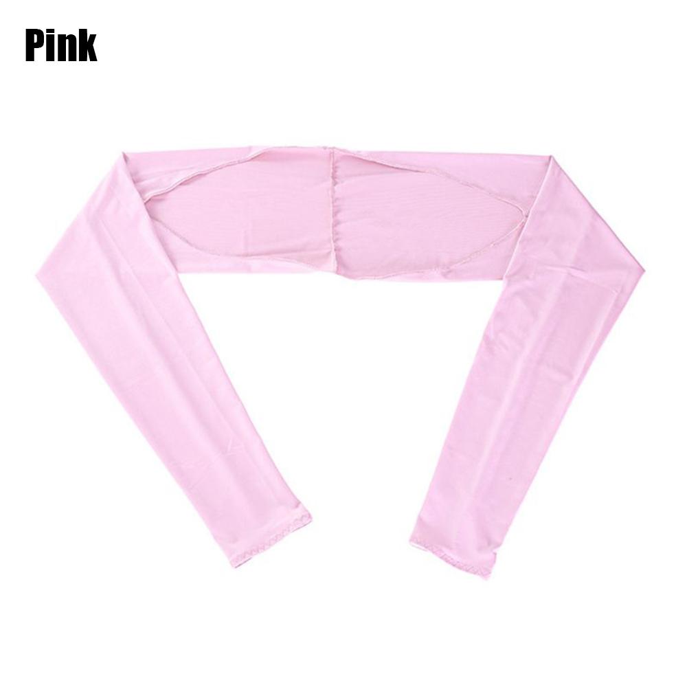 Hole Ice Silk Outdoor Activity Sun UV Protection Sun Sleeves Sports Glove Women Shawl Arm Sleeve