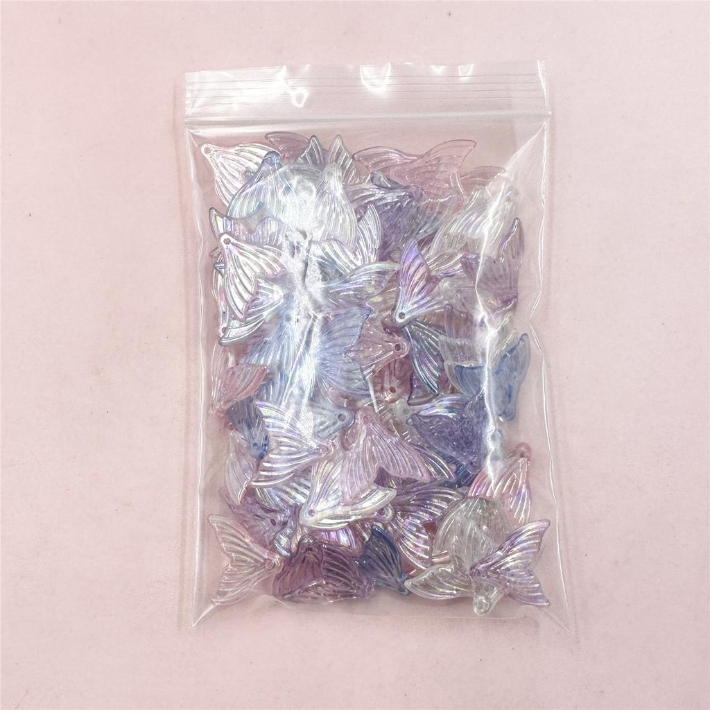 100 шт. 20*19,4 мм акриловые прозрачные акриловые бусины с рыбьим хвостом для девочек и женщин, ювелирные изделия «сделай сам», модные ювелирные аксессуары Brcelet