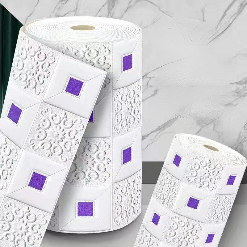 70x1000cm 3D Brick Wall Stickers DIY Decor Self-Adhesive Wallpaper For Kids Room Bedroom Kitchen Home Wall Decor