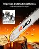 Gas Powered Chainsaw 457.2 mm 52CC 2kW 2 Stroke Engine Gas Chainsaw, for Wood Cutting, Tree Trimming & Land Clearing, Throttle-Synced Choke, Power