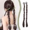 2pcs Fashion Braid Head Rope Wig Playful Girls Handmade Fishbone Twist Braids High Ponytail Hair Accessories for Woman Daily Use