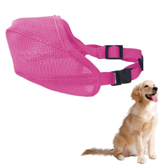 Намордник для собак, регулируемый, мягкий, сетчатый, для собак малых, средних и больших пород, предотвращает укусы и жевание, дышащий, намордник для домашних животных