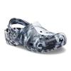 Crocs Classic Clog EVA Fashionable Comfortable Beach Sandals Marble Pattern Clogs Unisex Sandals Black White 206867-103