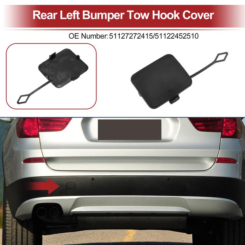 X Autohaux Car Tow Hook Cover Cap for BMW X3 xDrive28i No.51127272415 No primer base color