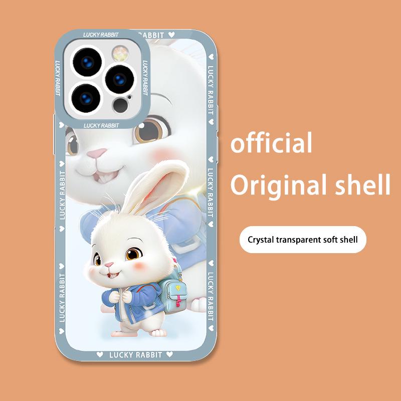 Рюкзак-куртка Cartoon Rabbit для Apple 13/14/15 и 11Pro Plus Прозрачный Max