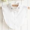 Chiffon Yarn Collar Floral Beads Diamond Fashion Versatile Fake Collar Lady Lady White Shirt Fake Collar