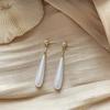 Ladies Classic Vintage Baroque Pearl Pendant Earrings Elegant Water Drop Long Earrings Trend Ladies Jewelry