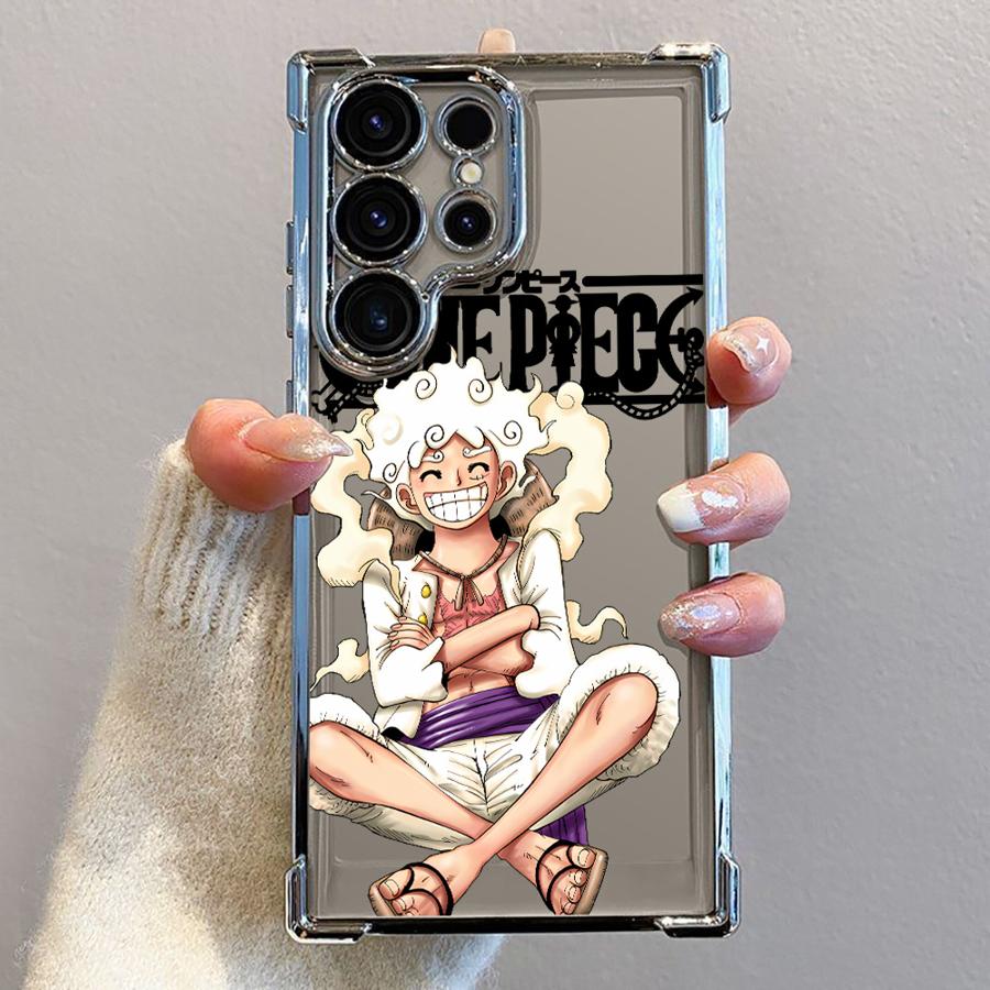 Clear Cover Case for Samsung Galaxy S21FE S25 Plus s24fe S25 Ultra S22 Ultra S20 FE S24 s24ultra S23 Anime Ones Pieces