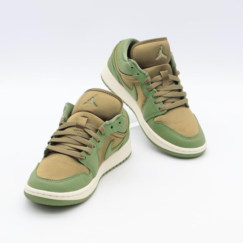FB9893-300 Nike Air Jordan 1 Low SE Коричневые Водоросли Небо Светло-Оливковые (Женский)