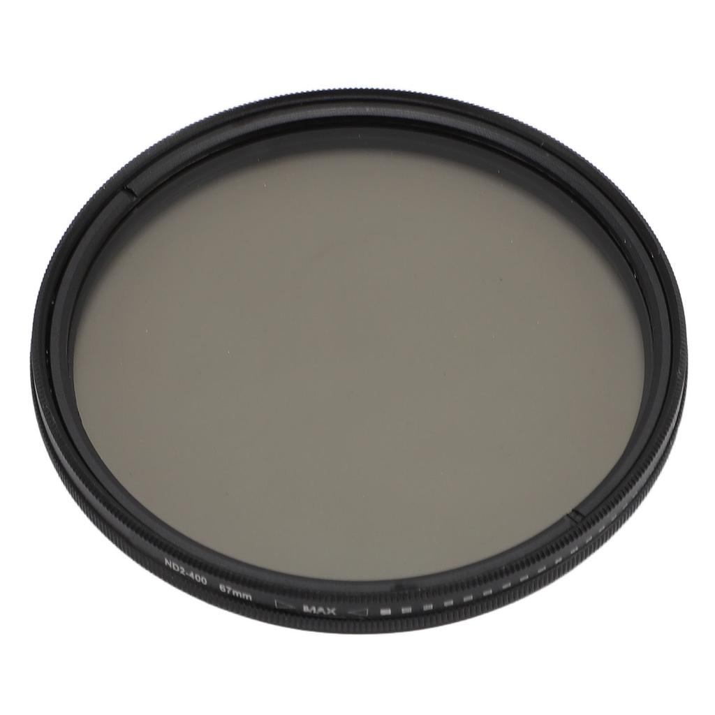 Variable ND2 ND400 ND Lens Filter for Camera Lens Adjustable Neutral Density Filter with Storage Case 67mm