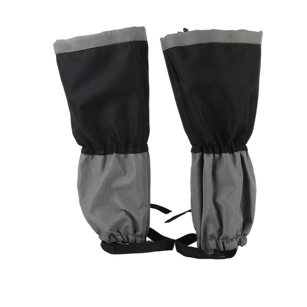 1 Pair Outdoor Waterproof Sports Climbing Hiking Legging Gaiters Shoe Boots Cover Black