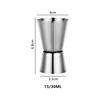 Stainless Steel Cocktail Doser Whiskey Jigger Cocktail Shaker Bar 15/30ml or 20/40ml Measuring Tool Cocktails Accessories JBGJ02 5