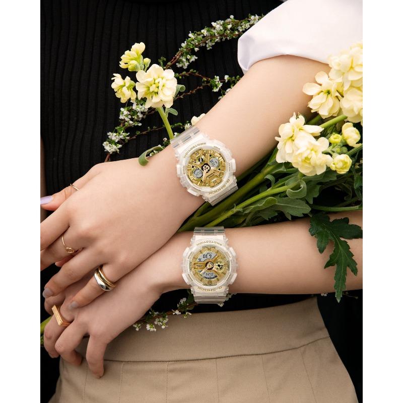 Casio Мужские кварцевые часы с цифровым дисплеем, ударопрочные, водонепроницаемые 200 м, из смолы GMA-S110SG-7A