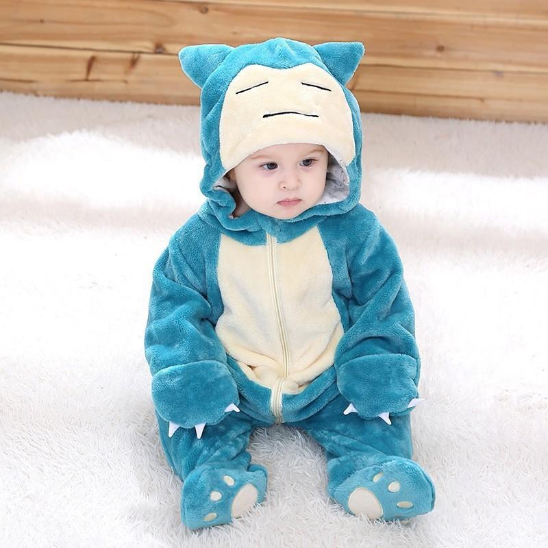 0-3 Years Old Baby Animals Cosplay Kigurumis Kids Onesie Anime Cartoon Cute Sleep Suit Toddler Jumpsuit