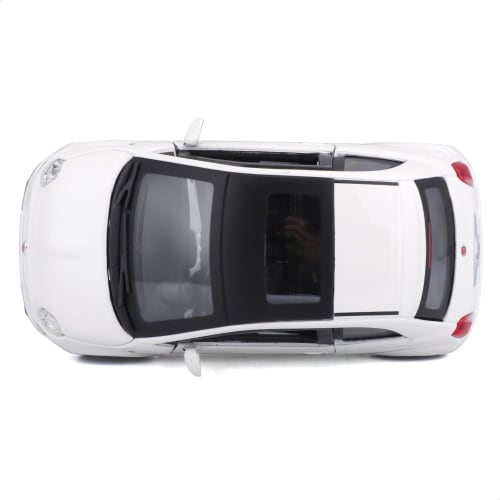 Bburago 1/24 Scale Fiat 500 2007 White / Diecast Model Car, Finished Product, 18-22106