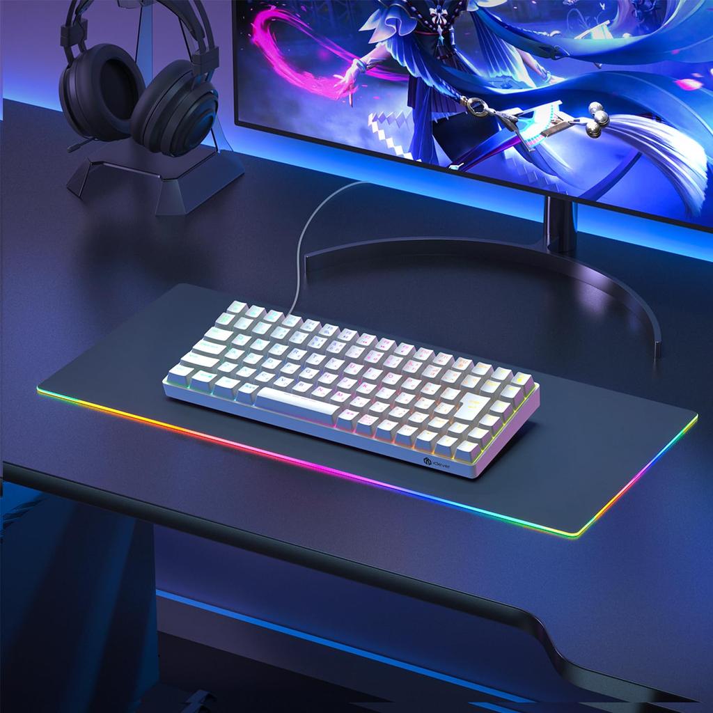 IClever Игровая Цифровая Красная Механическая Японская 88 23 Съемная Для Компьютера Пулер Для Клавиш Быстрый Отклик G05 Клавиатура, Без цифровой панели, Переключатель, Клавиатура,