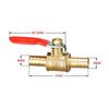 Pipe Fittings Brass Construction Ball Valve 6-12mm Size 1/4 Inch Brass Ball Valve Small Size Hose Barb Shutoff Valve Air Line