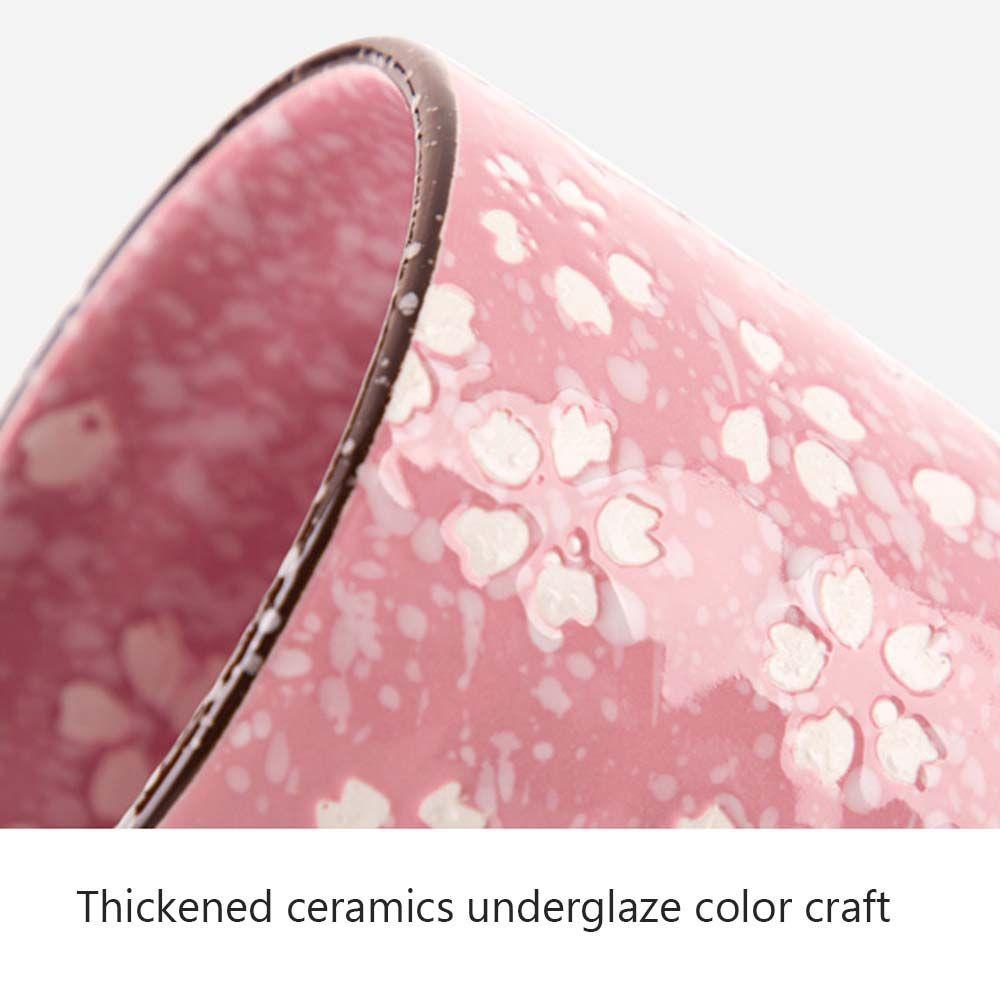 Kawaii Vintage Cherry Blossoms Teaware Ceramic Drinkware Pottery Cup Water Cup Teacup