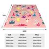 Multifunction Funny Pikmin Fweeee Blanket Accessories Home Decorative Throw Blankets Lightweight Thin Fleece for Couch