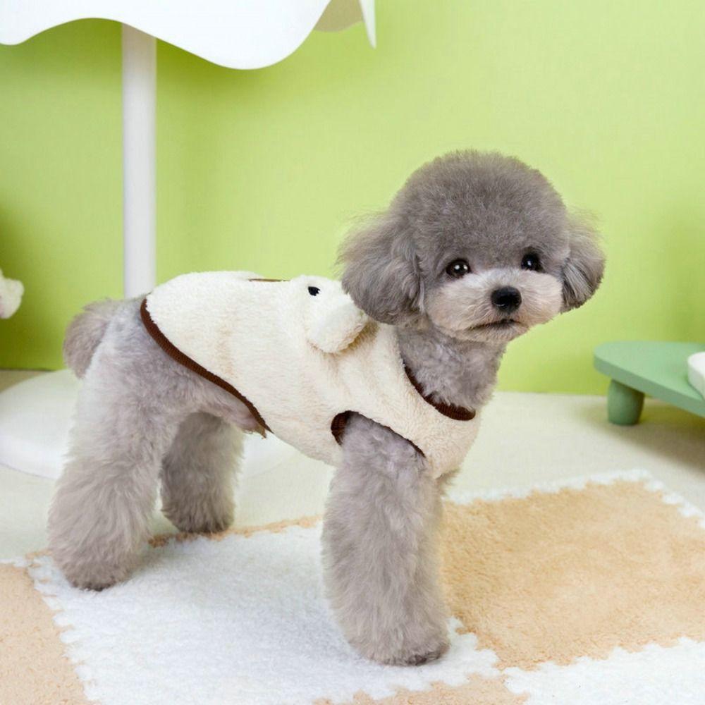 Sleeveless Winter Puppy Clothes Warm Dog Vest Dog Apparel Puppy Sweatshirt Outdoor Use