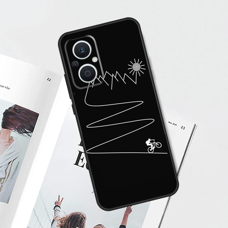 MTB Mountain Bike Cycling Bicycle Case For OPPO Reno 8T 4Z 5Z 4 5 6 7 8 Lite 10 Pro OPPO Find X6 Pro X2 X5 Lite X3 Neo Cover