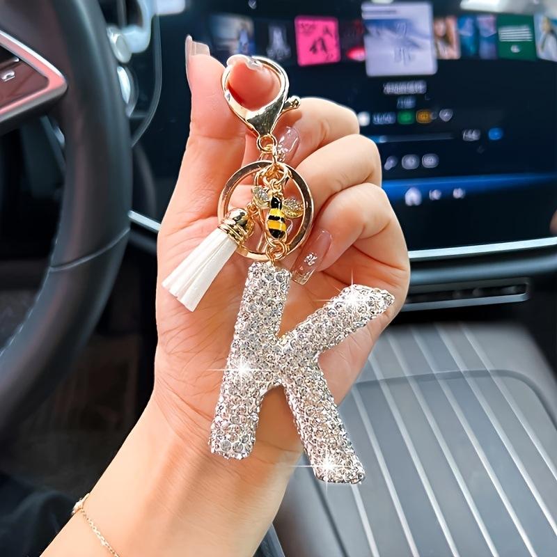 26 букв А-Я Брелок Роскошный Элегантный Сплав Брелок Сумка Автомобиль Подвеска Ювелирные Аксессуары
