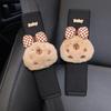 Four Season Universal Ice Silk Car Seatbelt Cover Cute Cartoon Capybara Safety Belt Harness Cushion Shoulder Pad for Car Truck