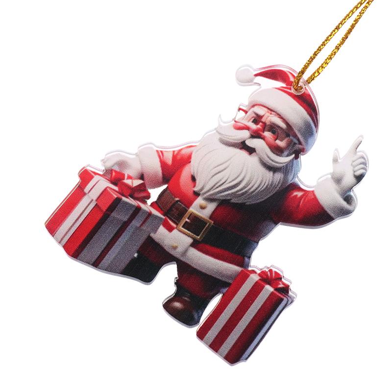 1 шт. 2D акриловый мультяшный рождественский снеговик для дома, сада, рождественской елки, праздничные украшения, принадлежности для рождественского украшения