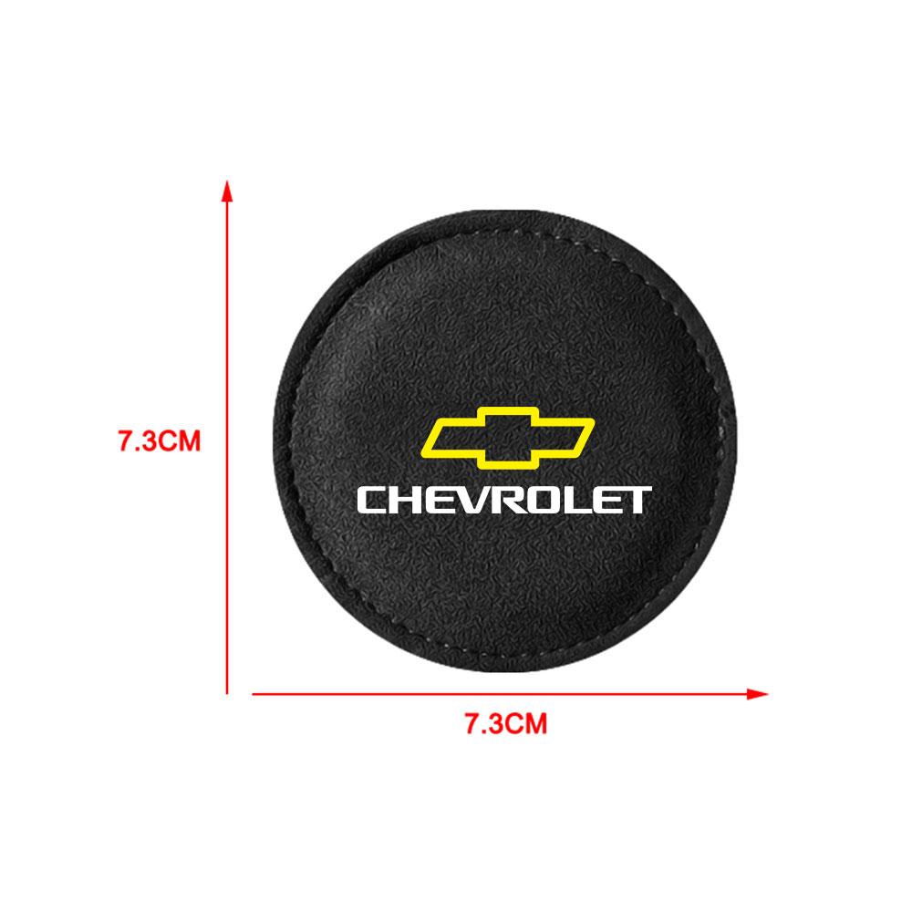 AABHI1 1/2Pcs Non-slip Mat Water Cup Slot Pad Car Coaster For Chevrolet Cruze Captiva Lacetti Aveo Malibu Trax Camaro Colorado Z71 Volt