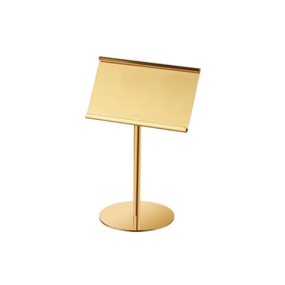 Vertical Display Menu Card Holder Stainless Steel Place Card Holder Label Card Holder Office