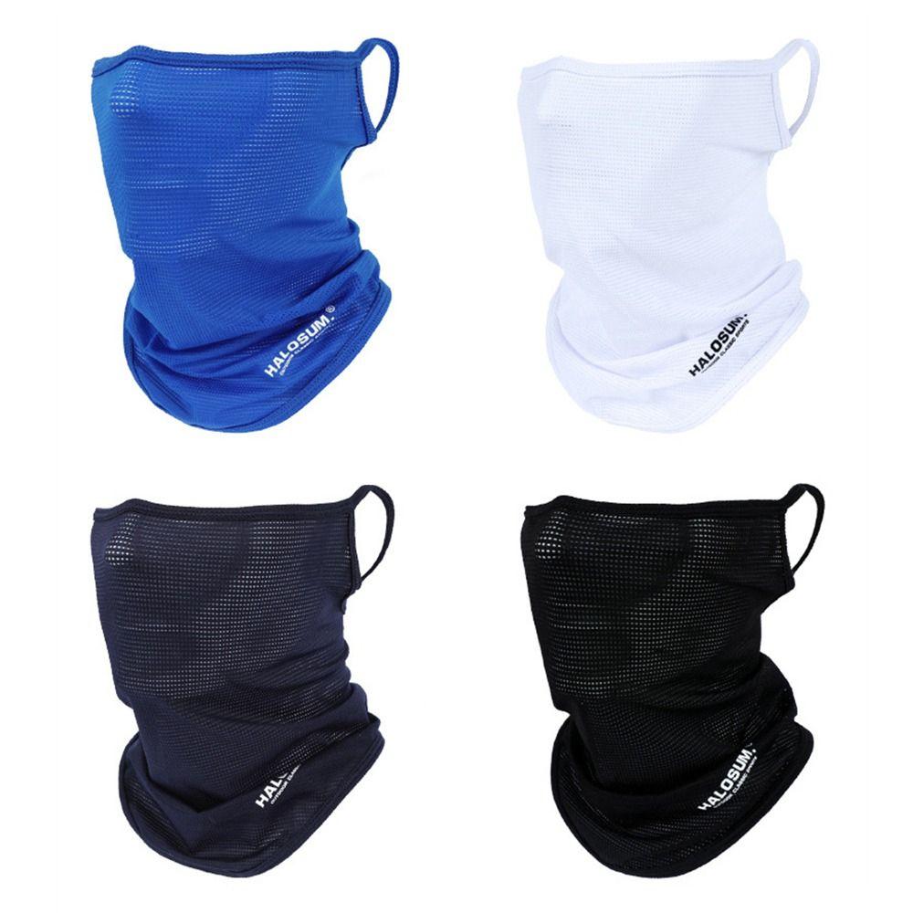 Windproof Dustproof Bike Mask Ice Silk Motorcycle Scarf Daily Neck Gaiter Hiking Cycling