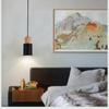 Nordic Designer Simple Wire Chandelier LED E27 Wood Pendant Lights Fixture Kitchen Bar Hotel Home Indoor Decor