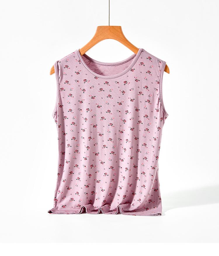 Летняя пижама мамы: Легкий модальный жилет и комплект с короткими рукавами для женщин среднего и пожилого возраста