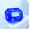 5.90 Ct Natural Blue Tanzanite Flawless Emerald Shape CERTIFIED Loose Gemstone. AR-521