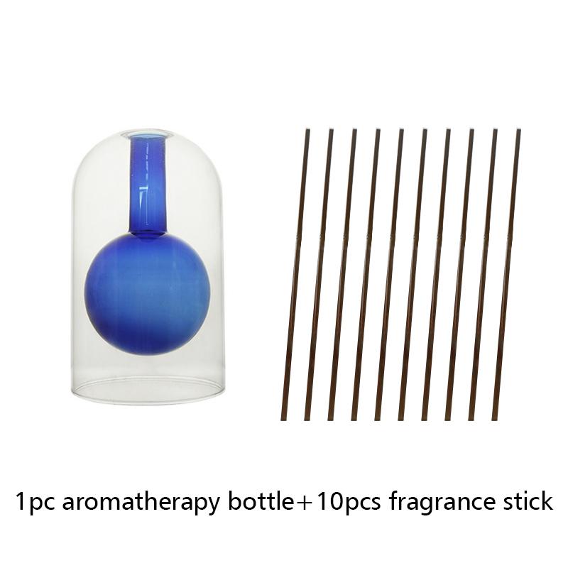 Стеклянная бутылка диффузора для ароматерапии Красочная двухслойная бутылка для ароматерапии